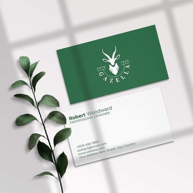Gazella Visiting Card Design